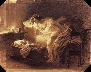 A mother Waking up from her Child-s Crying, Karl Briullov